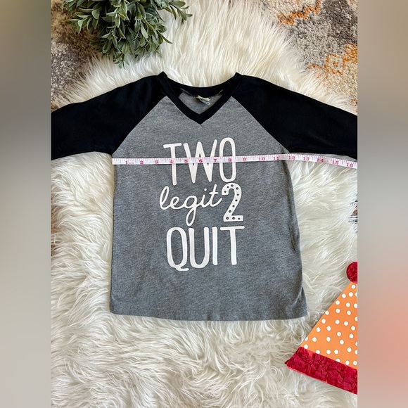 Toddler 2nd Birthday Raglan T-Shirt (Size 2T) - Picture 3 of 3